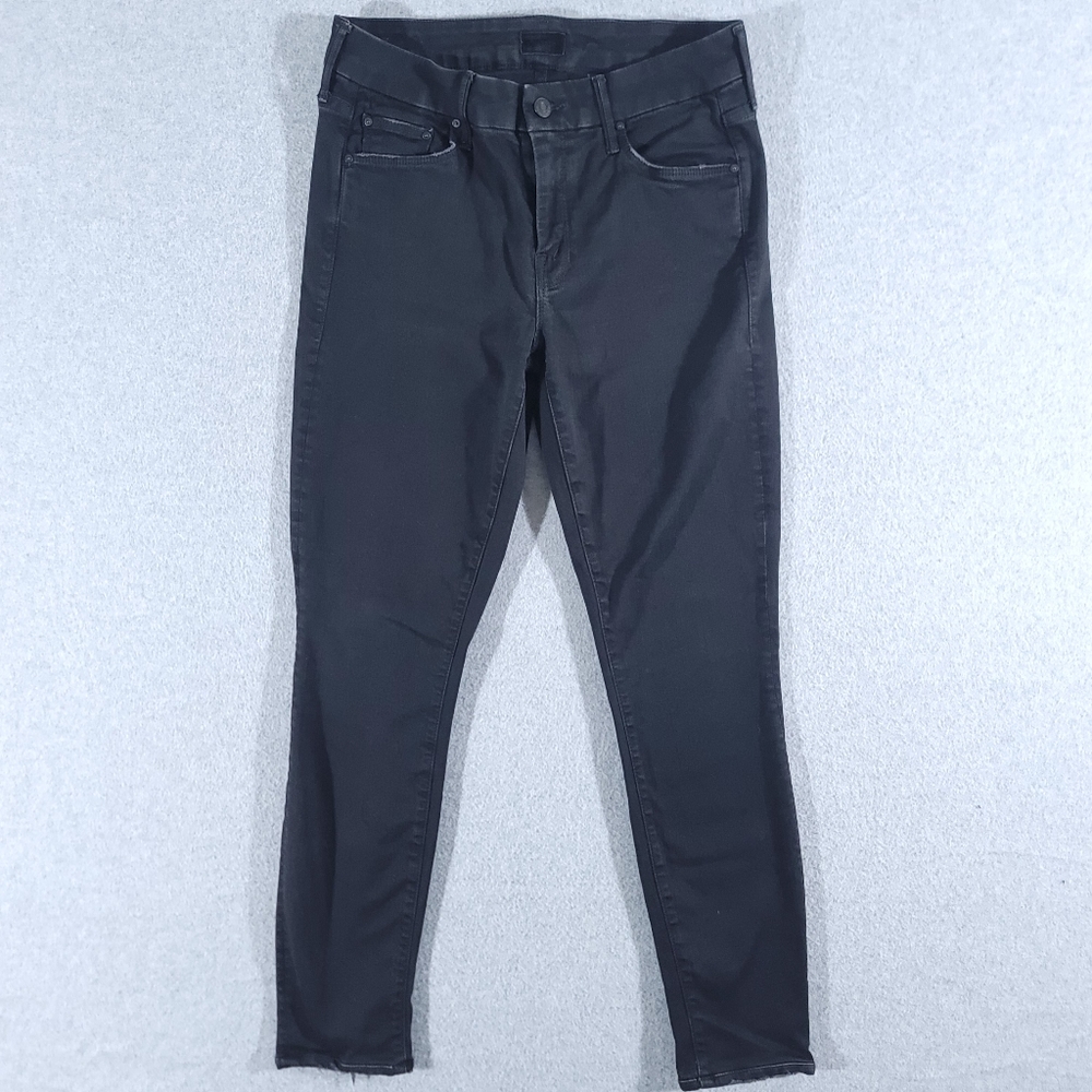 Mother The Looker Jeans Womens 28x28 Actual (30x28) Not Guilty Black Denim